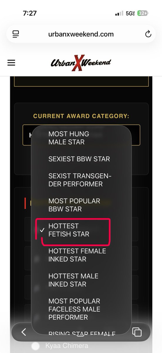 LadyCinder1110's tweet photo. Go vote Hottest Fetish Star! https://t.co/GJ5aalvxRx