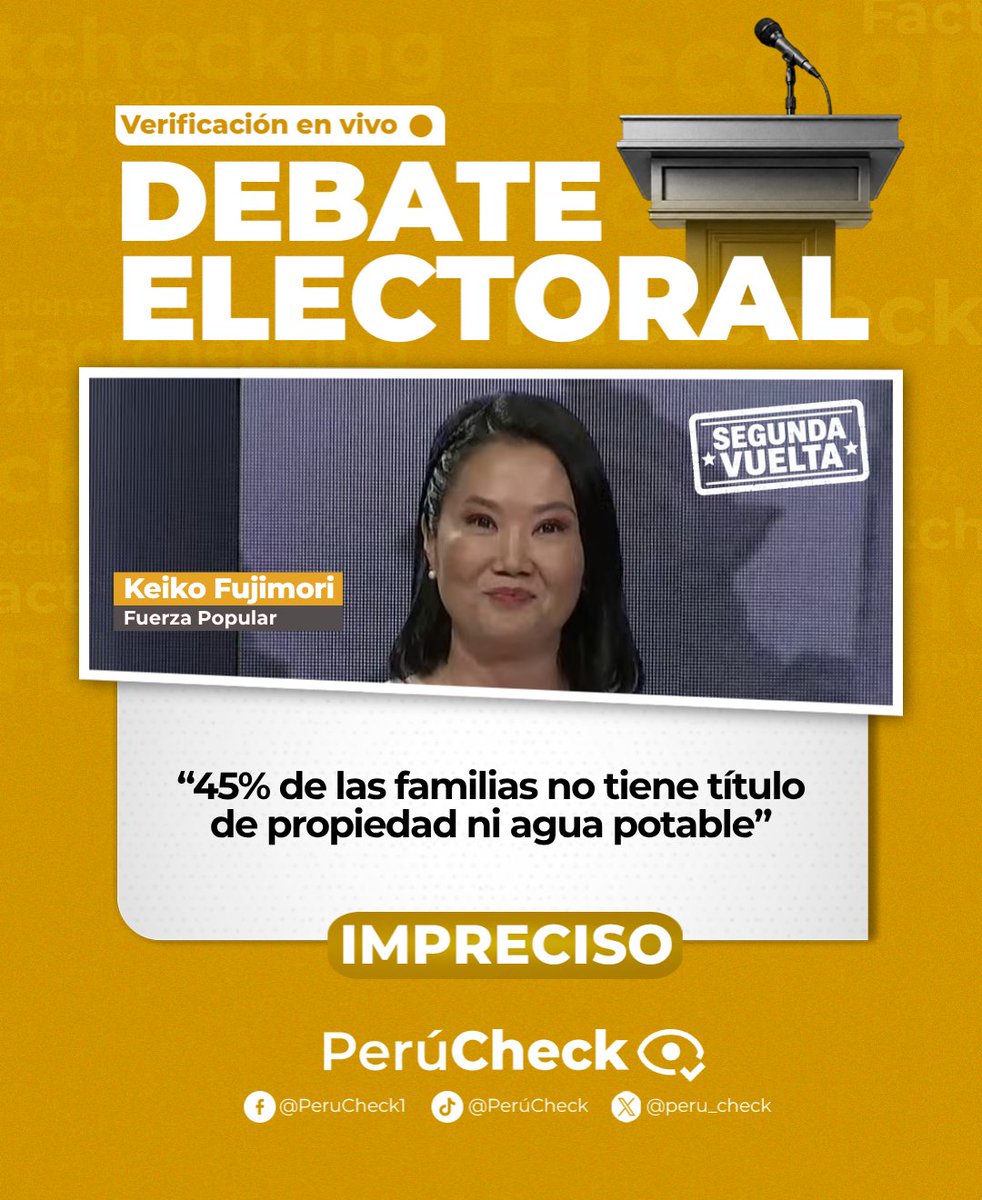peru_check's tweet photo. IMPRECISO ⚠️ El 96,4% de viviendas propias cuenta con algún documento que acredita propiedad; sólo 2,5% no tiene ningún documento. 🧵👇
#FuerzaPopular #KeikoFujimori #Fackchecking #Voto2026 #Debate2026 #SegundaVuelta https://t.co/locQPawAxk