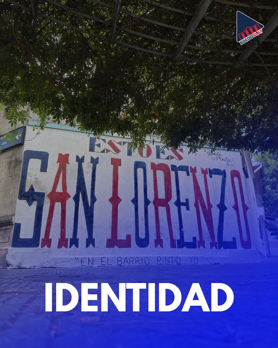 BoedoPlay's tweet photo. ▶️ Dale Play a la identidad azulgrana 

#SanLorenzo https://t.co/nc4S5U5VsM