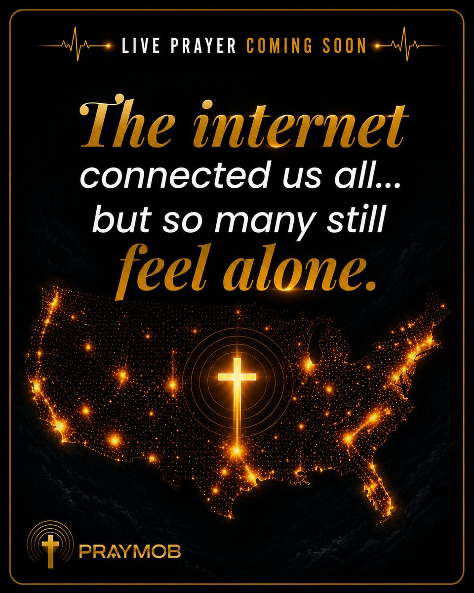 PrayMobLive's tweet photo. The internet connected us all… but so many still feel alone. https://t.co/t7QkB9BWeN