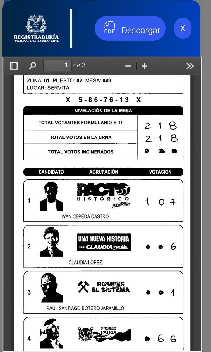 _juliieth__'s tweet photo. Revisen sus mesas de votación, los formularios E 14 SON PUBLICOS AQUI MI MESA: 
revisen en este enlace:
https://t.co/JyyYefpmOz https://t.co/wY4xLmka5m