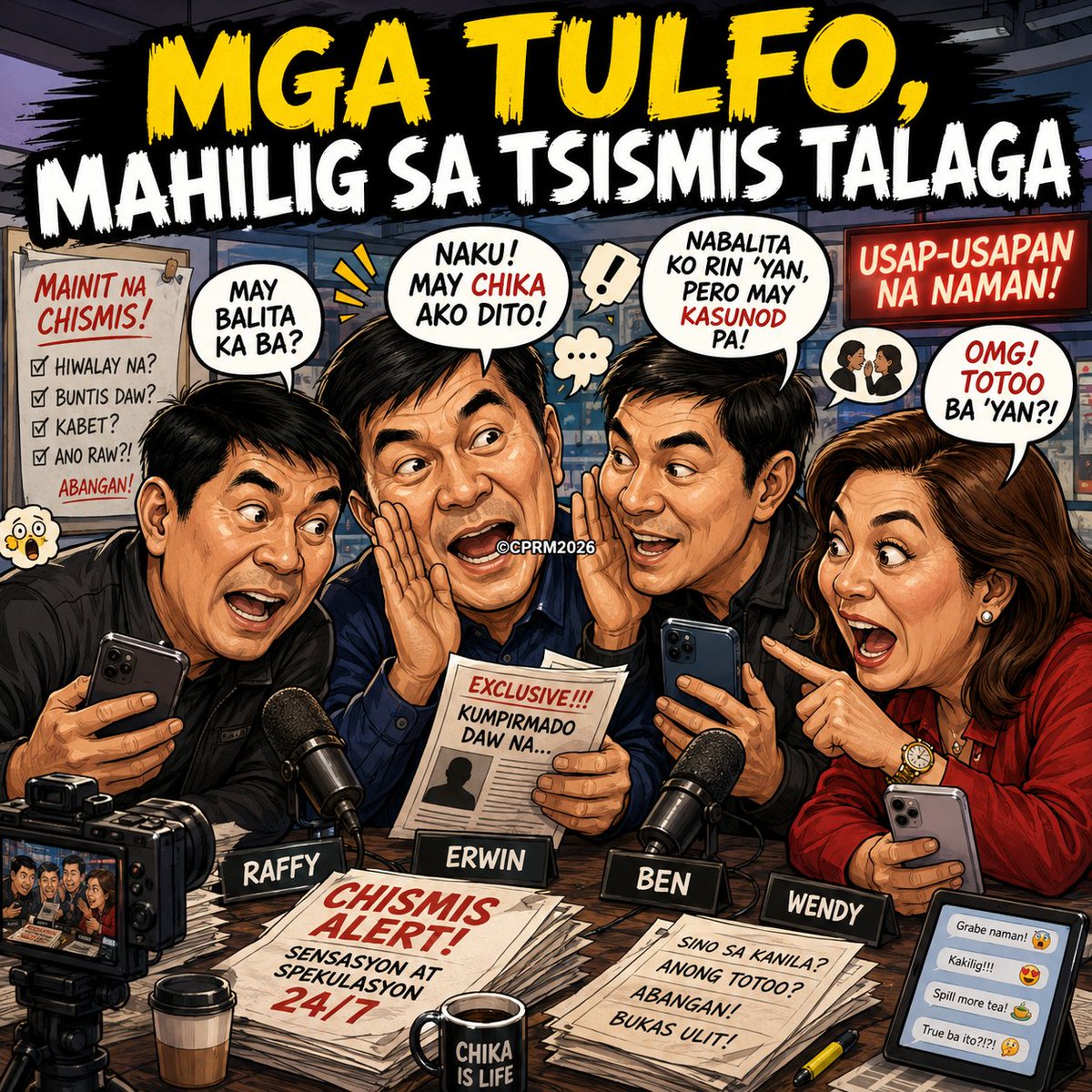 cprm013113's tweet photo. Kapag Chismis ang Hanap, Tulfo ang Ingay

#Tulfo #ChismisPolitics #MediaAccountability #PublicFigures #OpinionCartoon #PoliticalSatire #CPRMRadio #HomeOfOPM https://t.co/yNuEceoJaP