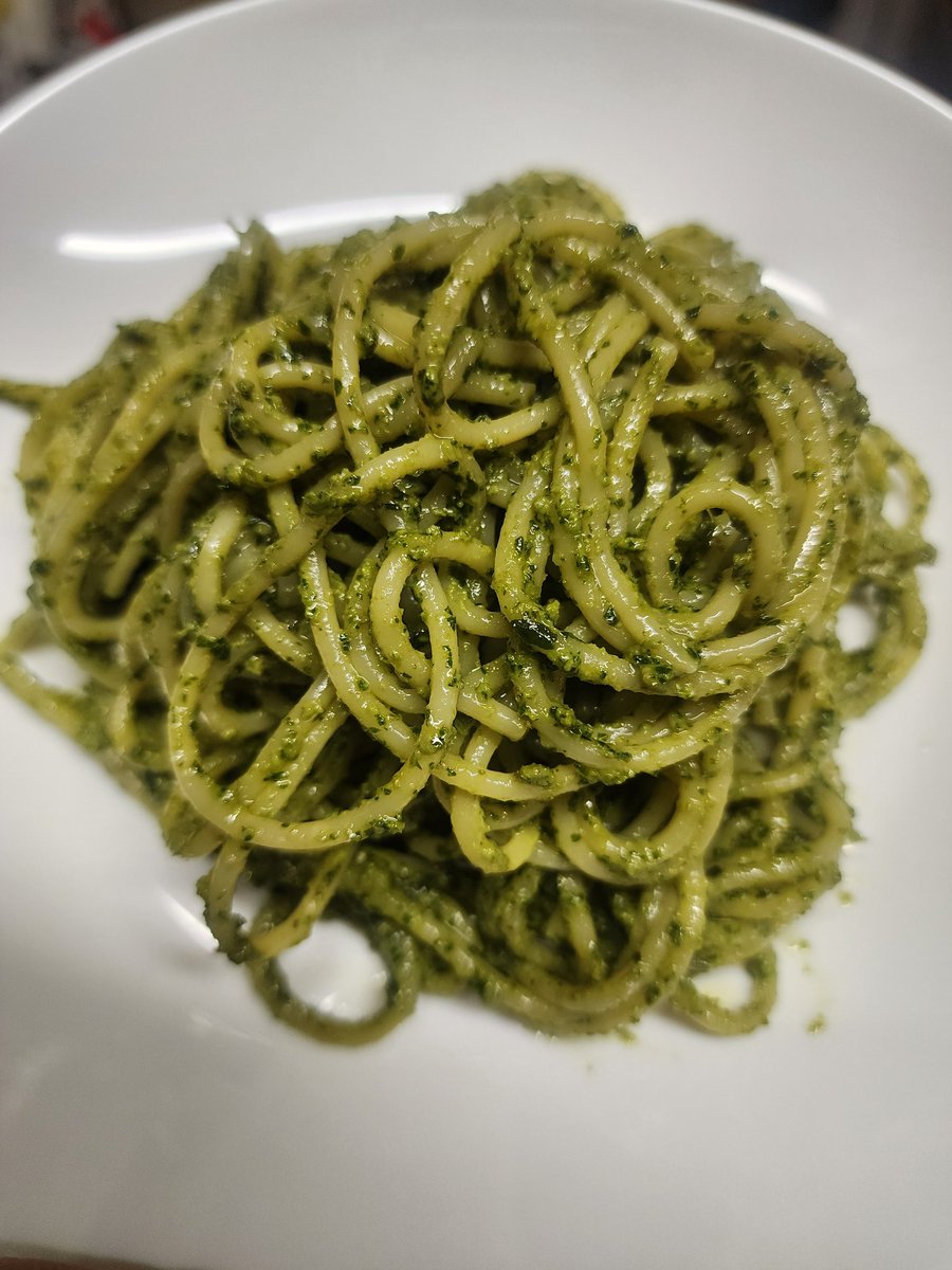 3110kei33's tweet photo. ジェノベーゼパスタ！
試作段階だから映えは気にしないw https://t.co/Oog3a8pvHA