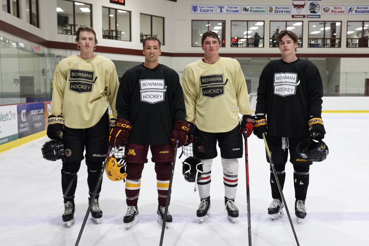 Bowman_Hockey's tweet photo. Boys group 2 Sunday ⭐️are Nate Celski, Evan Murr, Aiden Welch and Zach Wooten…👍👏 https://t.co/YVjkzRlv1v