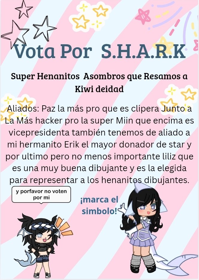 Eri_shark2208's tweet photo. #eleccionesstar2026 obvio estoy haciendo esto 100% por que quiero y no por que me están apuntando con un arma....pero bueno si voy a hacer algo tengo que hacerlo bien! Así que miren los aliados y piensen aun que sean henanos https://t.co/esfP4KoCc0
