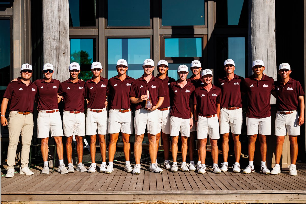 HailStateMG's tweet photo. ▪️ Two tournament wins
▪️ Six top-five finishes 
▪️ SEC Match Play appearance 
▪️ Best NCAA Championship finish in program history 

Thank you, Bulldogs, for supporting us throughout this historic season!

#HailState https://t.co/vq87CRsjeZ