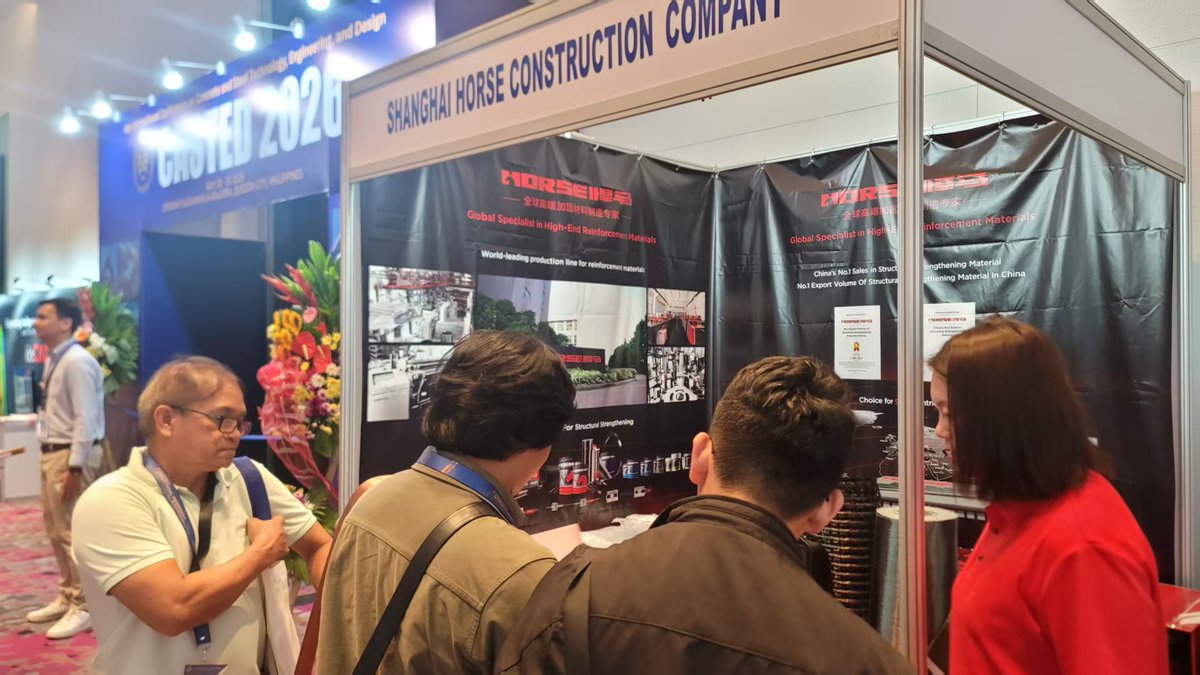 Shhorse_HM's tweet photo. Horse Construction Participated in CASTED 2026 in the Philippines

Theme: 𝗘𝗻𝗴𝗶𝗻𝗲𝗲𝗿𝗶𝗻𝗴 𝘁𝗵𝗲 𝗙𝘂𝘁𝘂𝗿𝗲 𝗧𝗼𝘄𝗮𝗿𝗱𝘀 𝗥𝗲𝘀𝗶𝗹𝗶𝗲𝗻𝗰𝗲 𝗮𝗻𝗱 𝗦𝘂𝘀𝘁𝗮𝗶𝗻𝗮𝗯𝗶𝗹𝗶𝘁𝘆

Share cutting-edge insights in Concrete and Steel Technology, Engineering, and Design https://t.co/uQMbciGUIw