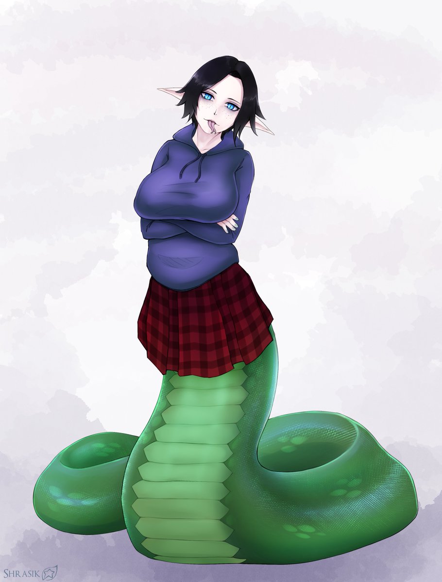 Shrasik's tweet photo. finished it faster than I expected
Snek commission

#魔物娘 #ラミア #lamia https://t.co/ocDA4ZRVNy