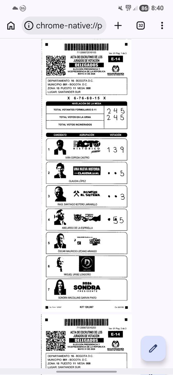 J20230808's tweet photo. @carlosecaicedo @petrogustavo @PactoCol @fzciudadana #FraudeElectoral https://t.co/m3lpt0Ptw5