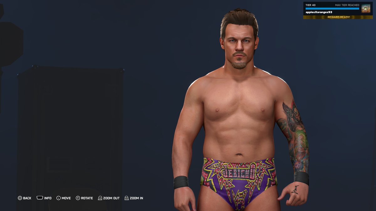 Applesa18888542's tweet photo. Chris Jericho ‘13-‘17 Uploaded to CC. Includes:

-4 Attires From The “Universe Era”

-Face Texture By @DW_federation 

-Body Texture And Tats By @Defract 

-Custom Moveset 

-Custom Entrance 

-Call Name Sound A like

Available On PlayStation 5, Xbox Series And Switch 2 CC!

#Y2J #ChrisJericho #ApplesAndOranges