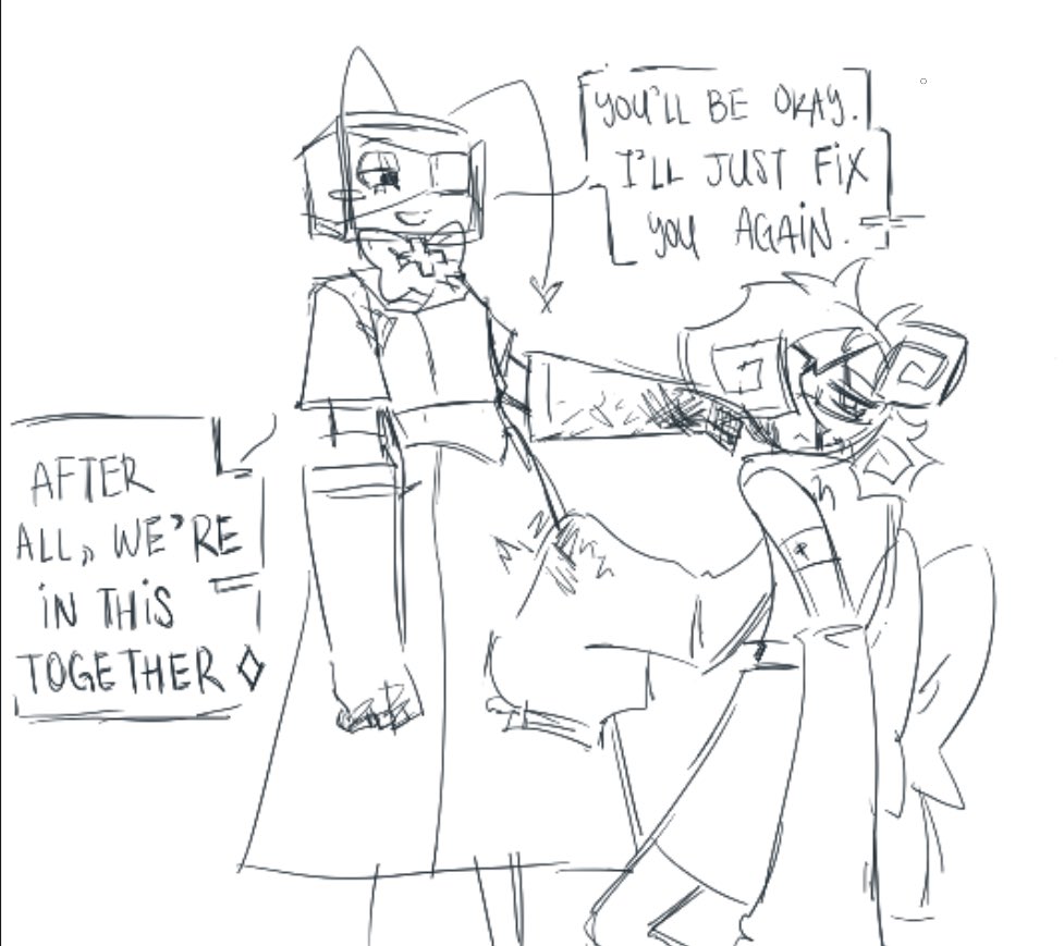 DOCTORGLISTEN's tweet photo. admin who doesnt own doc glist here i opened the strawpage and giggled cause someone wanted to buy him  but on an unrelated note here's art by secondary admin (me)!  vee and glisten are codependent hetgem (theyre not together) (theyre just codepndent) https://t.co/nX55Z7i0d1