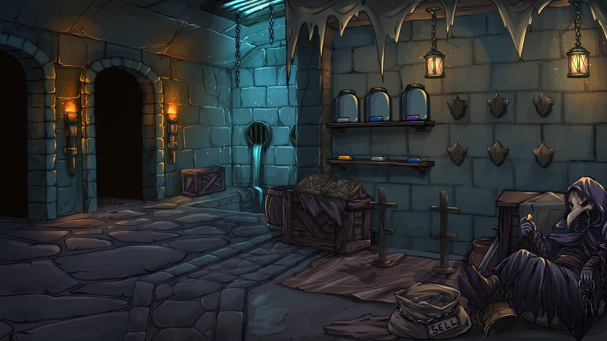 StunForge's tweet photo. Man i wish i could share in more detail what we are currently working on. But here is our shop scene WIP 👀 #indiegame #game https://t.co/w33Uw3vVxo