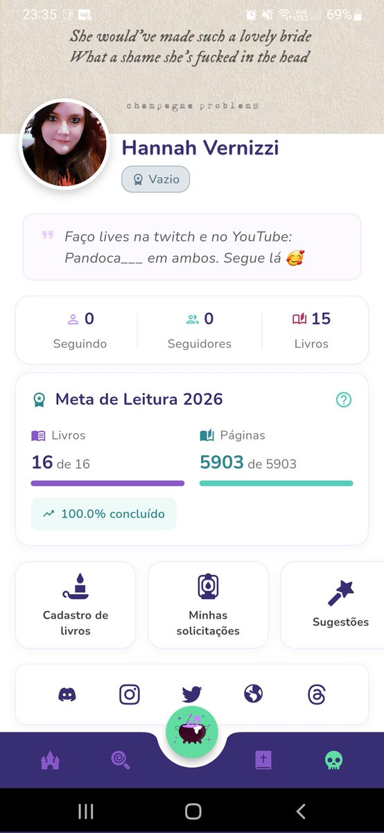 pandoca___'s tweet photo. Baixei mais um app de organização de livros pra testar. Já de cara achei a estética bem fofinha 🥰

@deadbooksapp https://t.co/VITpcM4IZn