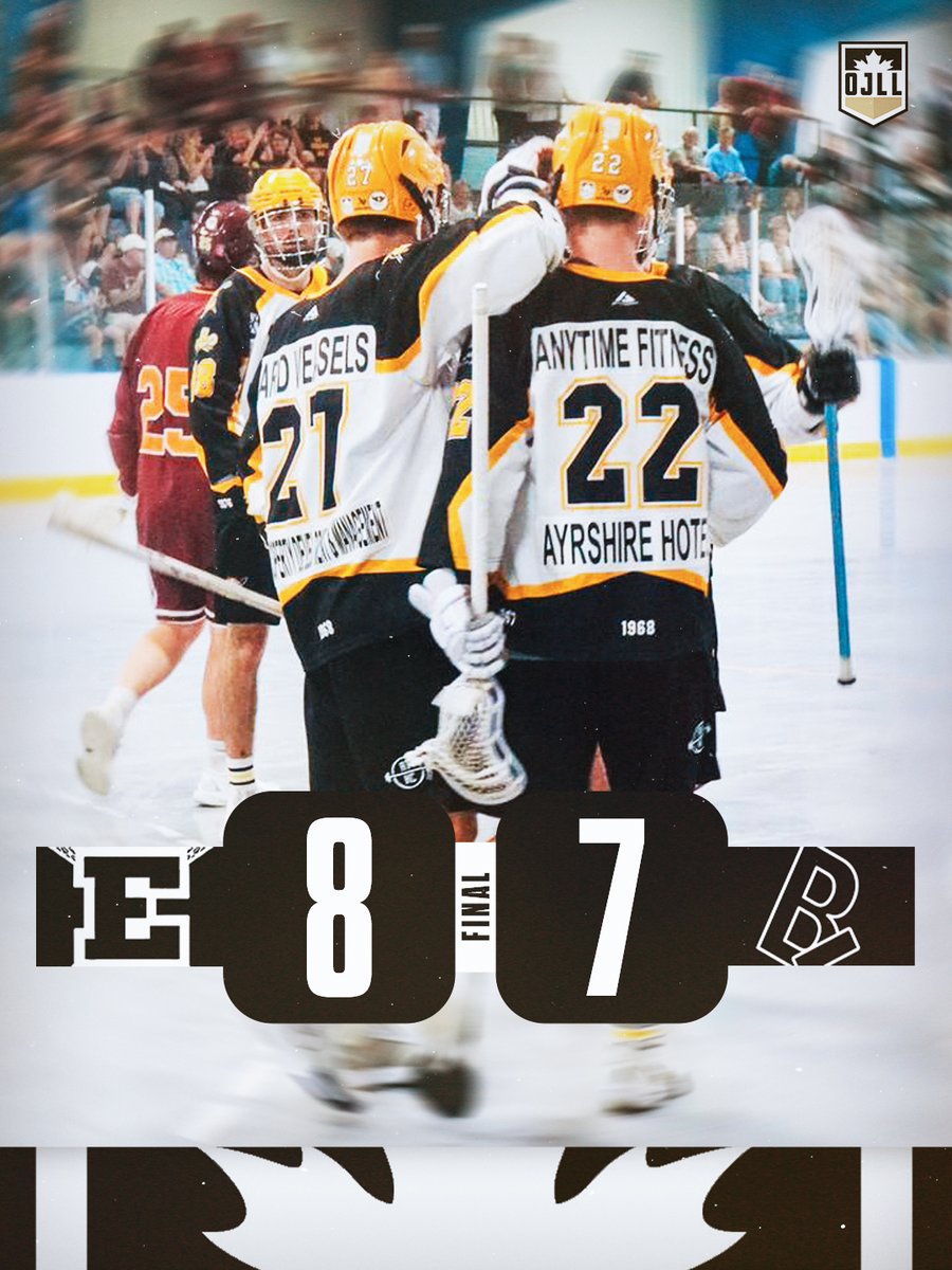 TheOJLL's tweet photo. Elora grabs its second victory of the year, beating Brampton at home tonight 🦅 https://t.co/rSVlJQTjj9