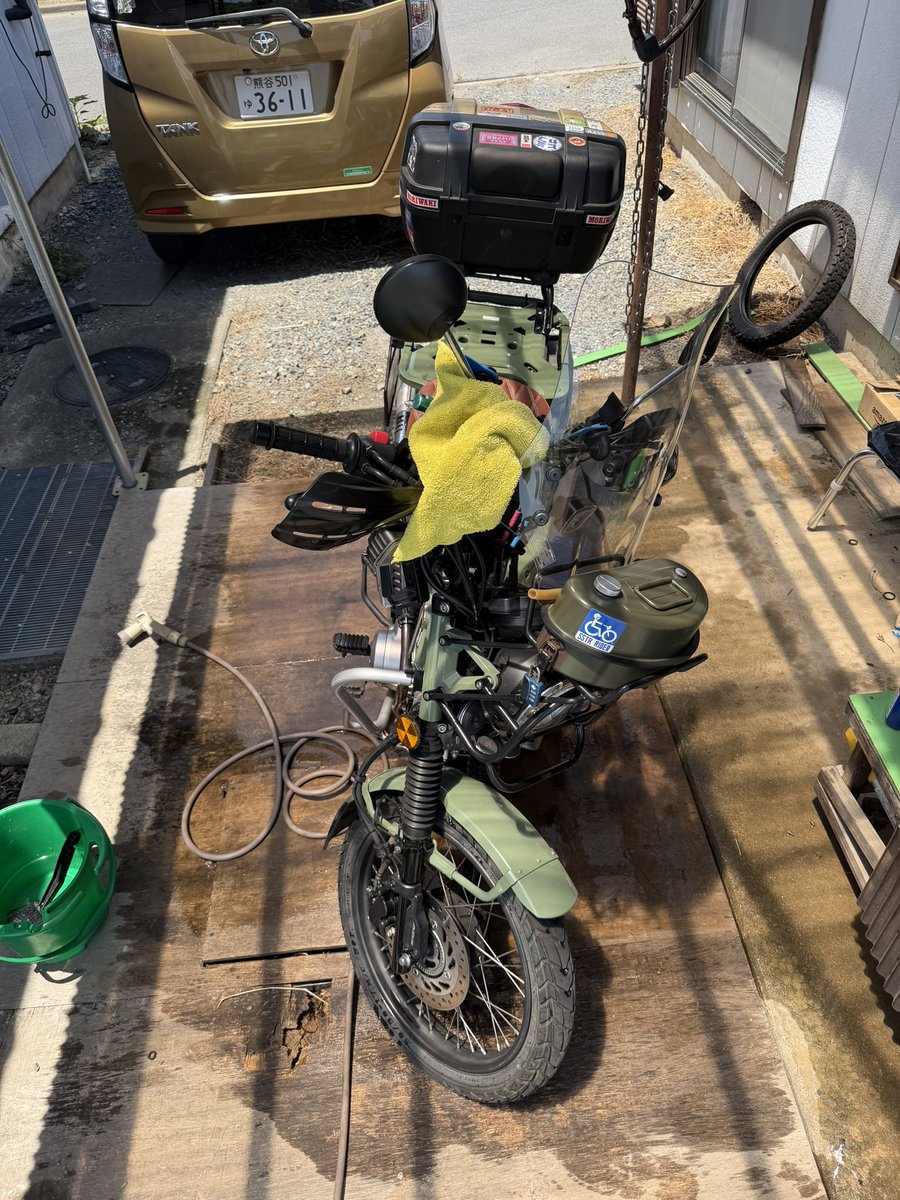 K7240K's tweet photo. 帰宅して荷物降ろして洗車してゼッケン剥がしたのでワイのSSTR2026は無事に終了しました。😁 https://t.co/khHK7ERSp8