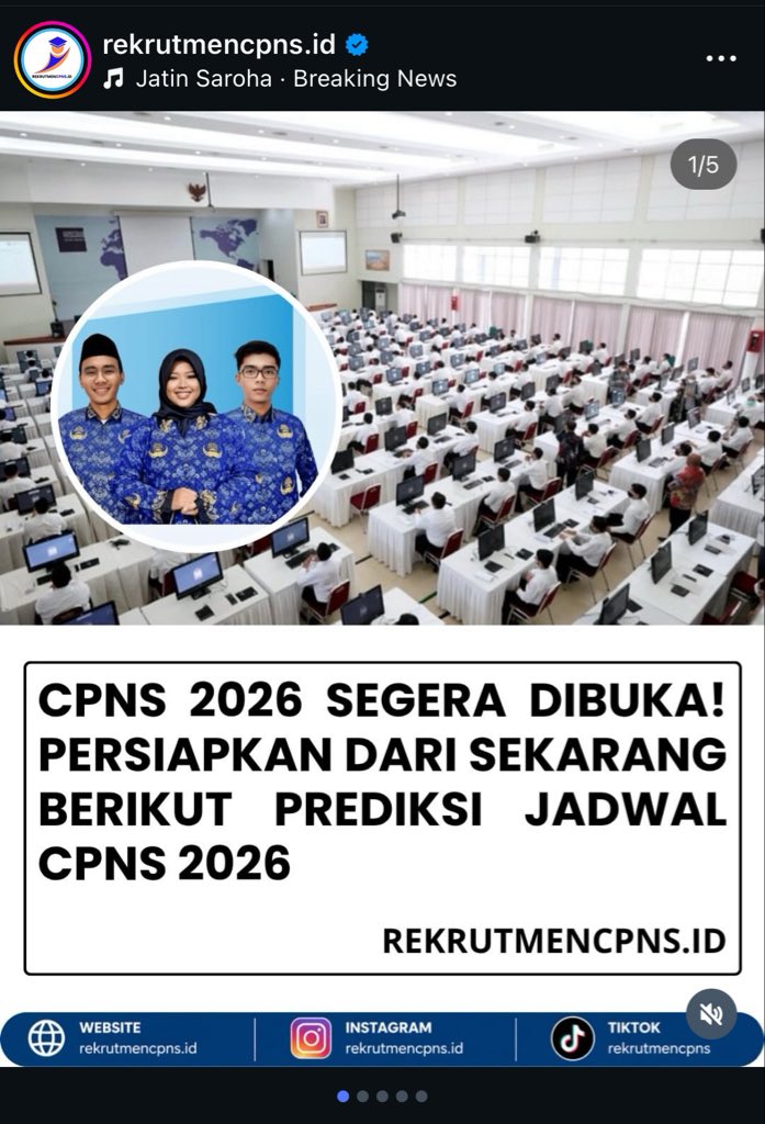 cewekpusink's tweet photo. CPNS 2026 SEGERA DIBUKA! DIPROYEKSIKAN BULAN JUNI 2026. https://t.co/2ALWIsCjzm