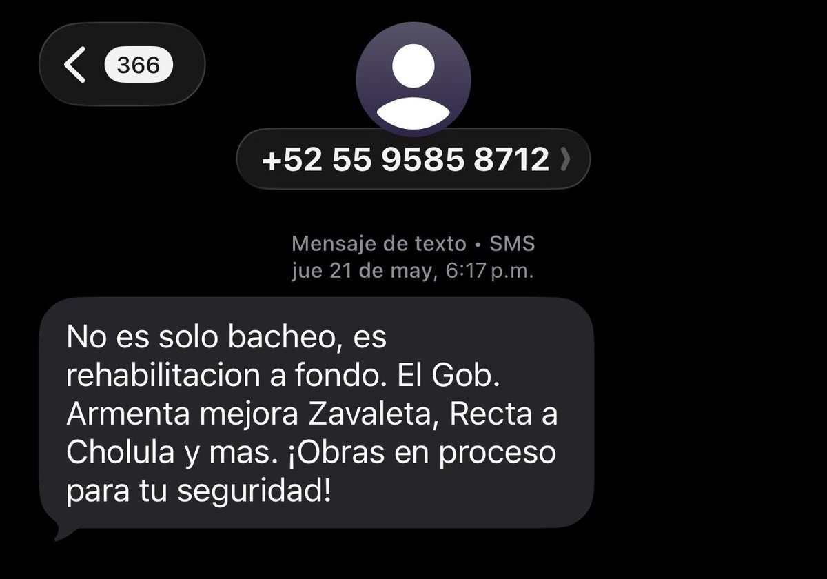 unedsonmas's tweet photo. @Gob_Puebla @armentapuebla_ ¿Quién les autorizó enviarme ese tipo de mensajes? https://t.co/ayQGjygdDQ