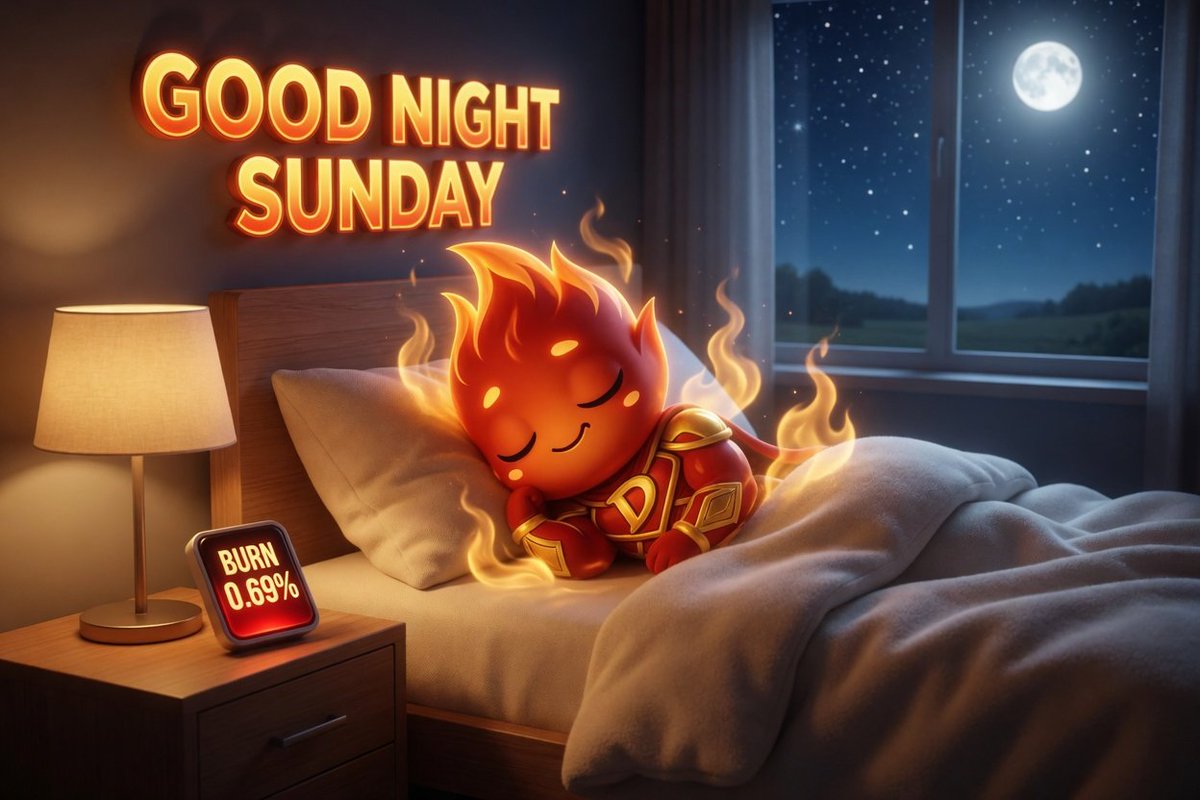 DashTokenMeme's tweet photo. GN DASH FAM 🌙🔥

Sunday coming to an end ⚡

Weekend memories made.
New week ahead.
Burn button still glowing 🔥

Rest well tonight.
Tomorrow we build again 🚀

0.69% at a time. https://t.co/22E9ztBKwJ