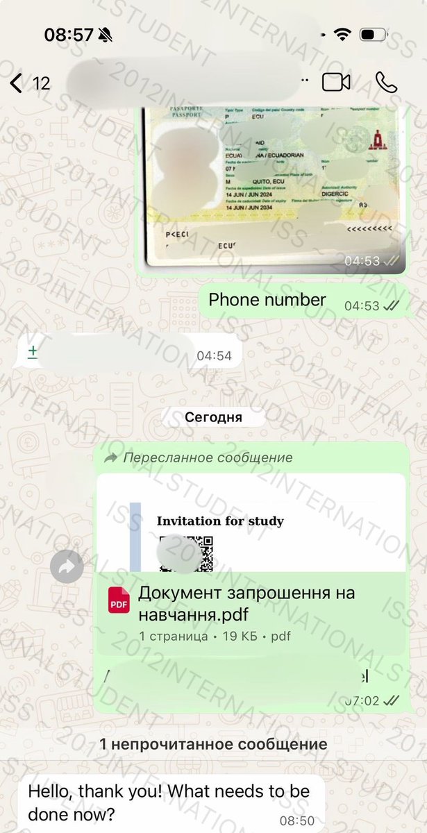 StudyIss's tweet photo. Exciting News!

A study invitation to study 📚in university in Ukraine 🇺🇦 has been officially issued for one of our student 👨‍🎓 from Ecuador 🇪🇨!

Ukraine offers world-class, affordable education in engineering 👷‍♀️, medicine 🏥 , dentistry 🦷 , nursing 🤱, IT👩‍💻, business 👨‍💼,, https://t.co/rsFGI5ymfH