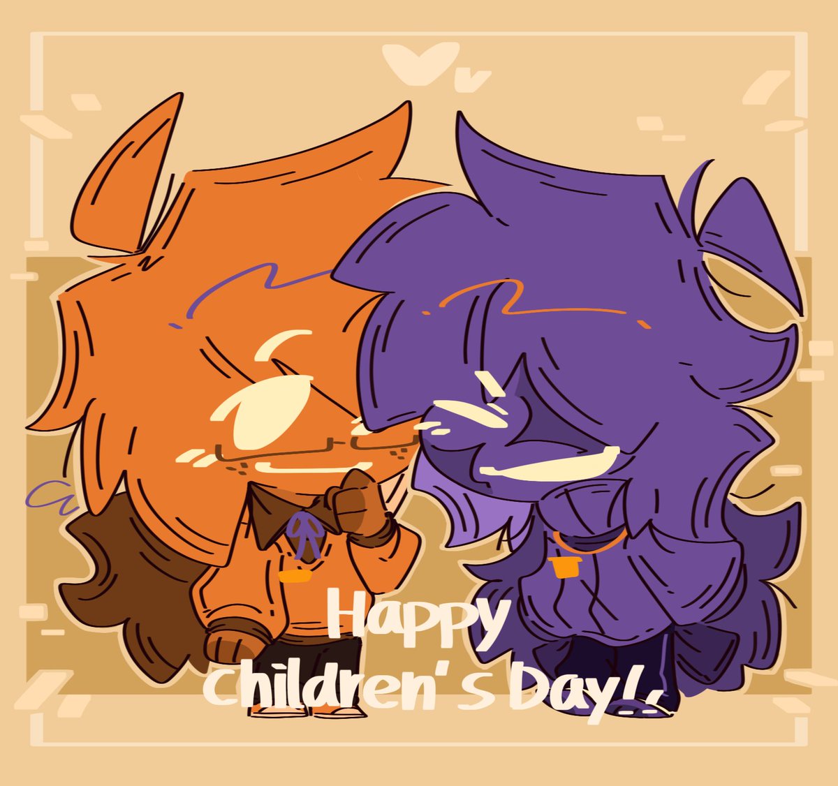 WATERabz's tweet photo. Happy Children's Day✨

(Not named yet AU)
Be happy all the time! ദ്ദി(•̀֊•́)
#dsaf #dsafau #dsafdave #davemiller #dsafjack #jackkennedy #davesport #dayshiftatfreddy https://t.co/VPe707ovM4
