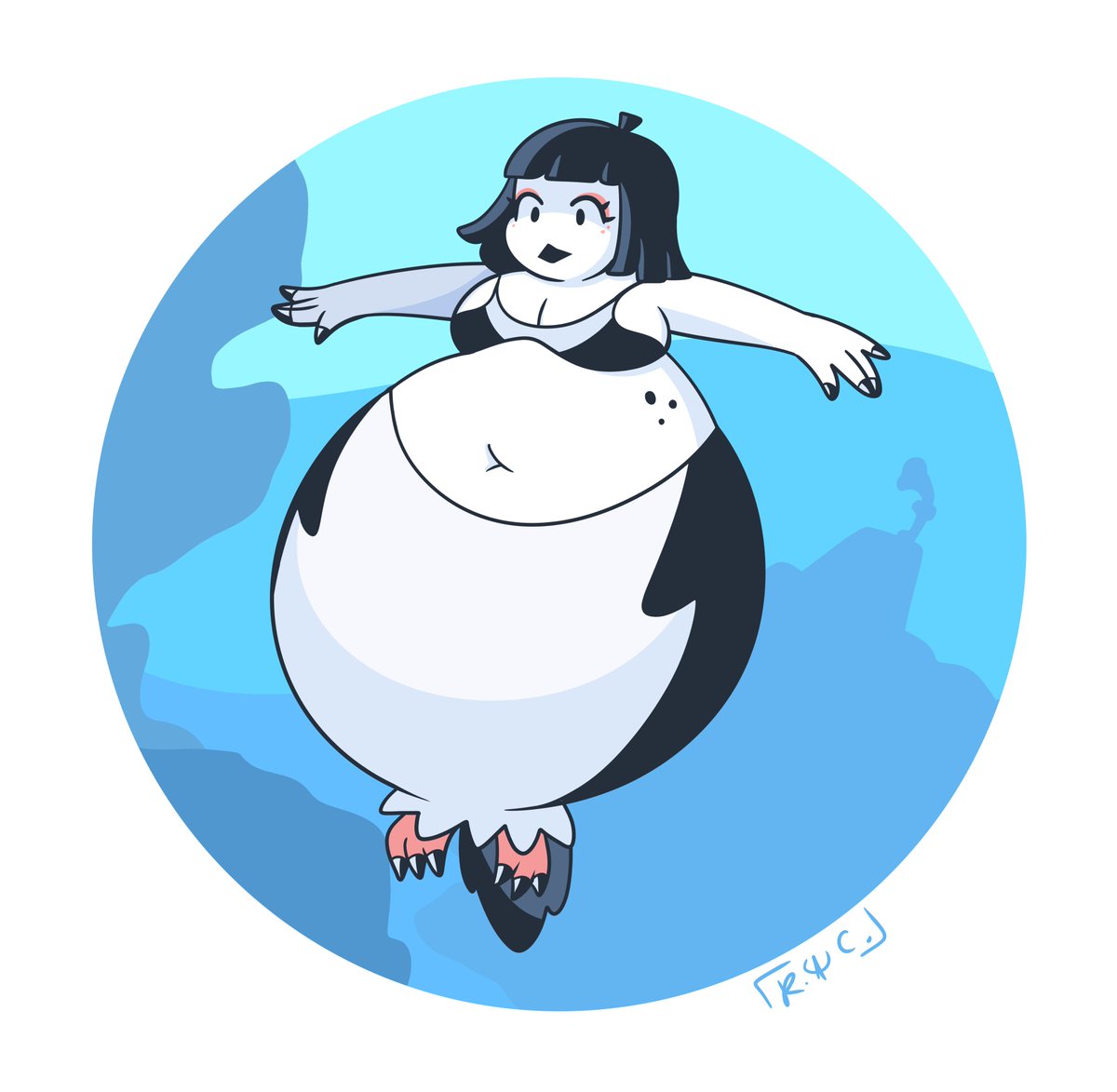 HDBackCatalog's tweet photo. Mermay - Bonus Penguin

IMO this counts as a harpy and not a mermaid, but I sketched her out and liked her too much to scrap, so I decided to throw her on at the tail end
#mermay https://t.co/CKWKAqeKUa