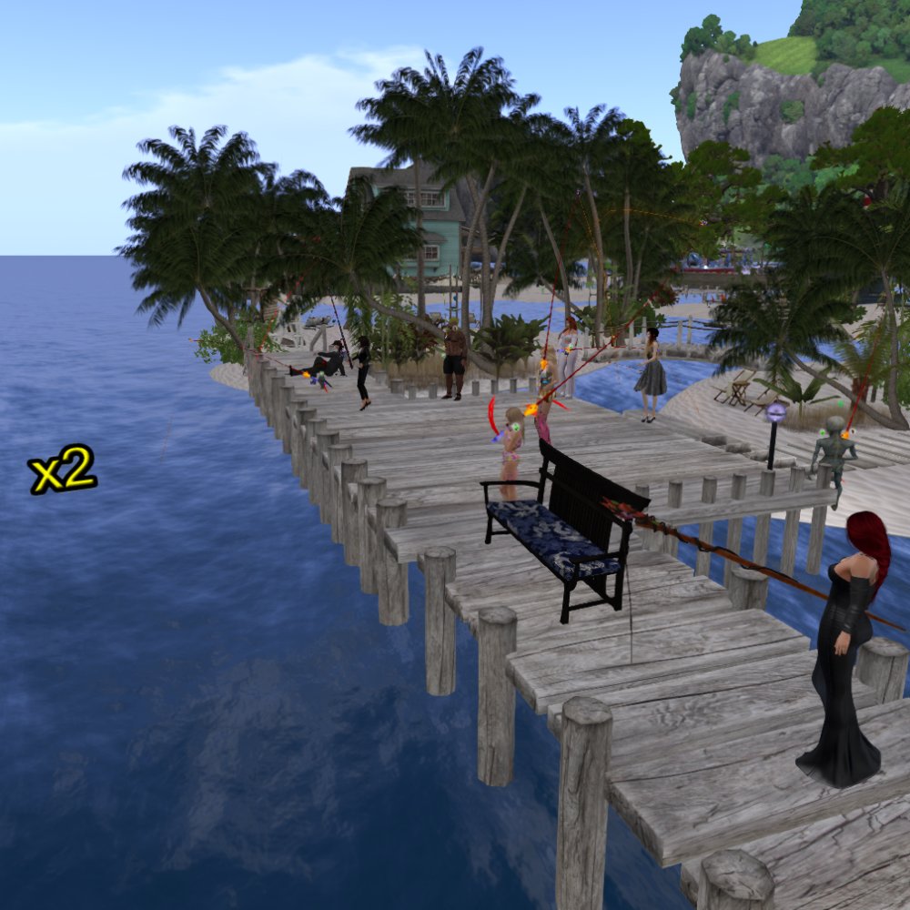 SpringEiren's tweet photo. Starling Sanctuary is back... 🎣
With a nice beach &amp; boardwalk on a tropical island... 🏝️

https://t.co/UvZitImeG6

#SL #SecondLife #FishHunt #VirtualWorld #LGH #CyberSociety https://t.co/T9mEG1mdSC