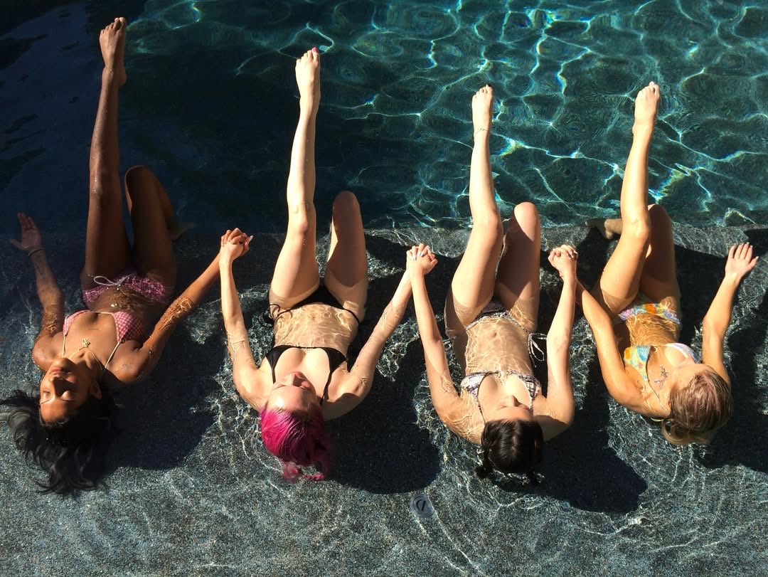 AdelaAccess's tweet photo. ADÉLA stuns with Megan and Lara from KATSEYE and Emily from SAINT SATINE in new Instagram post on their joint account:

“we are sex omg hot” https://t.co/3xH3jKkgmr