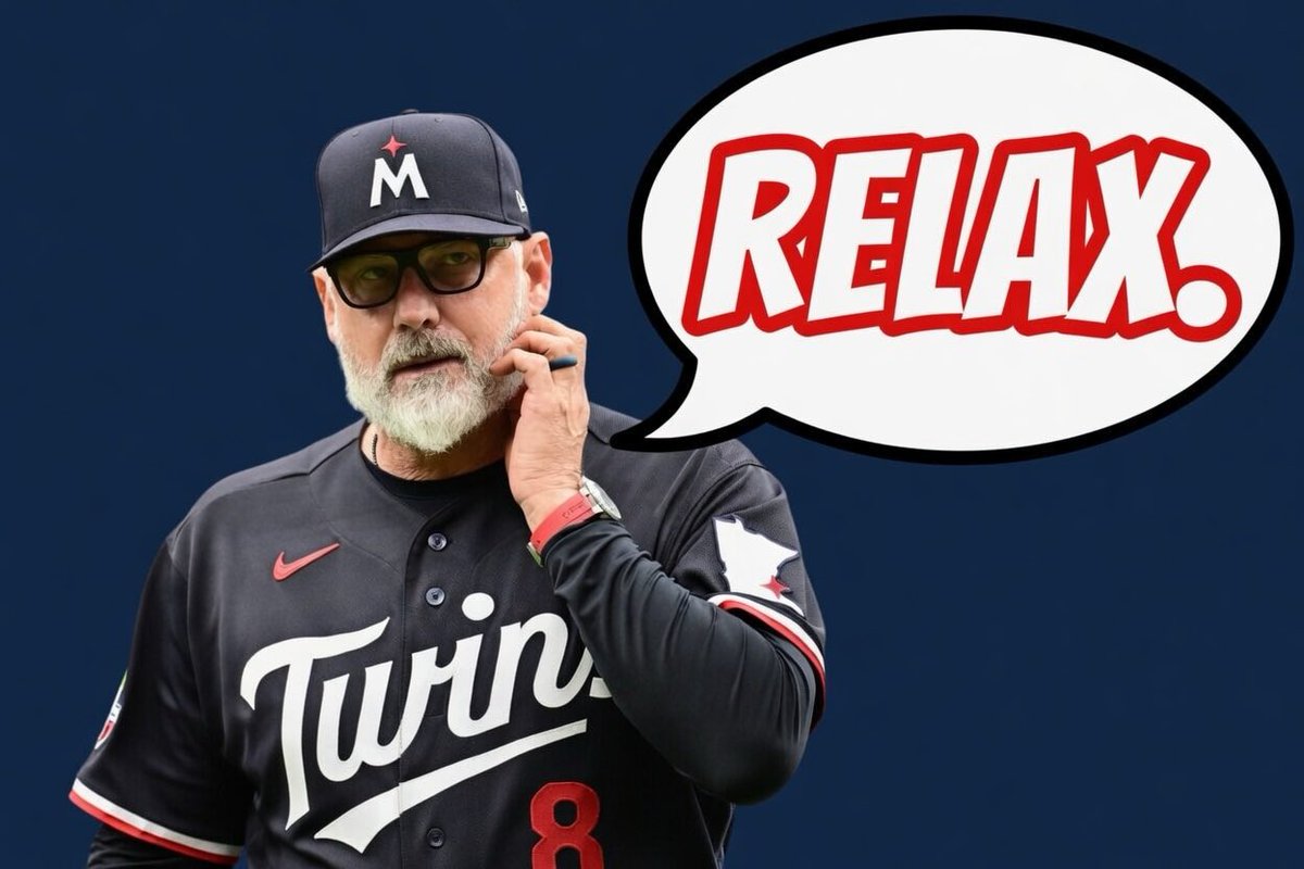 mostlyminnesota's tweet photo. A lot of #MNTwins fans are concerned. A week ago today we were coasting into the playoffs. One bad week later, the sky is falling. Take a deep breath. RELAX. https://t.co/rSgVLhsTla