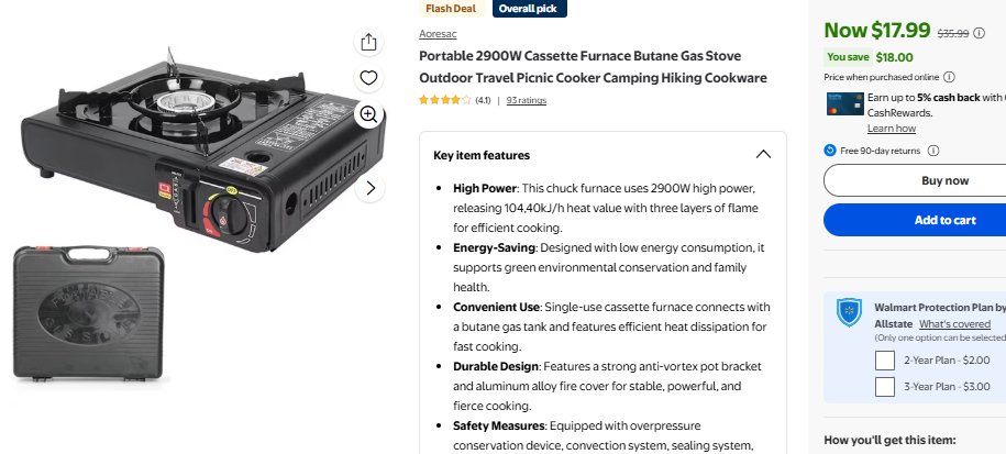 Linkdservices's tweet photo. Portable 2900W Cassette Furnace Butane Gas Stove Outdoor Travel Picnic Cooker Camping Hiking Cookware
$17.99 (Reg.$35.99)
https://t.co/yP4dxotMMY

#ad https://t.co/0s5xAr7SCn