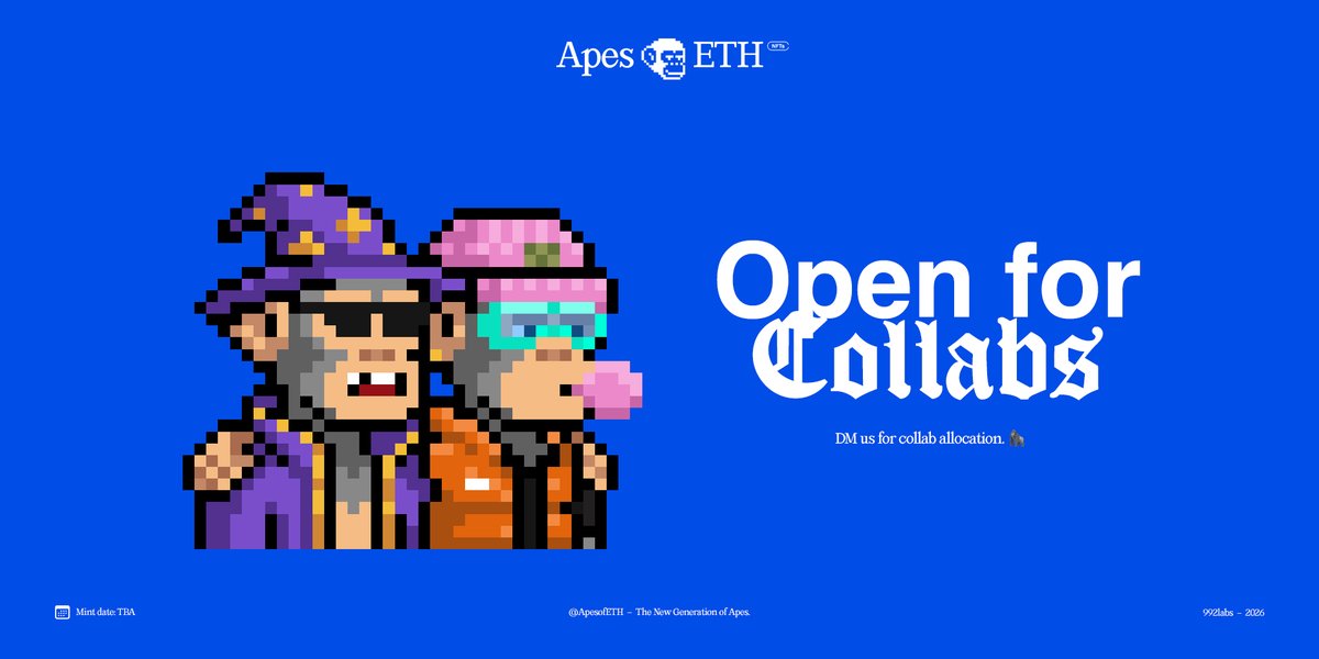 ApesofETH's tweet photo. Open for collabs! 🦍
If you believe your community is a strong fit for AoETH, feel free to reach out.

DM us for details. 🦍 https://t.co/ak8uKDllXx