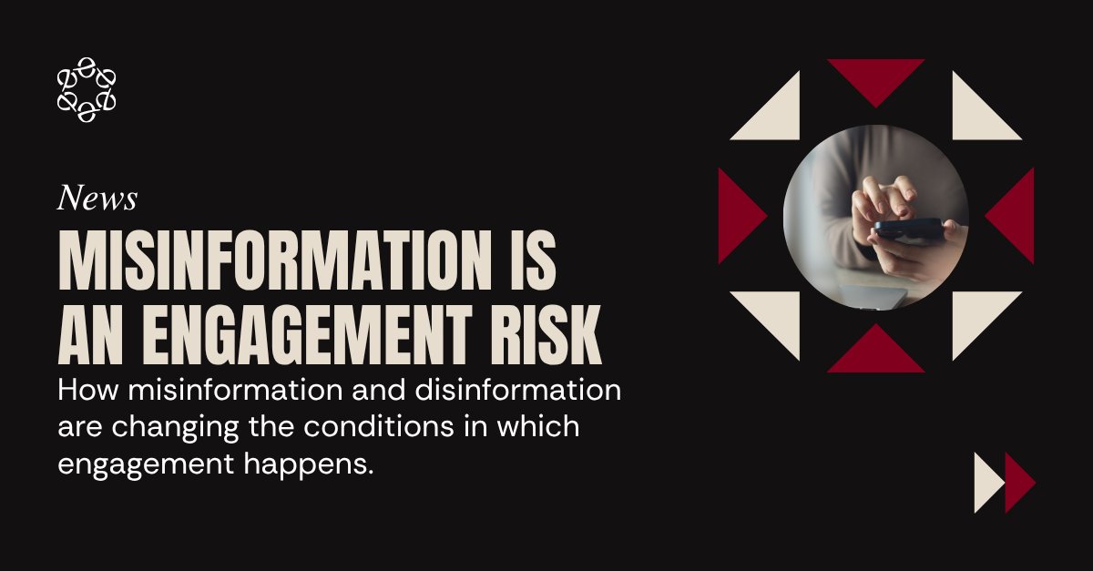EngageInst's tweet photo. Misinformation is not just noise around engagement.

It is shaping who participates, what people trust, and how decisions are understood. Read more: https://t.co/xRARGvSUDI 

#EngagementInstitute #CommunityEngagement #StakeholderEngagement #Engagement #Misinformation https://t.co/xfkSOeeW6e
