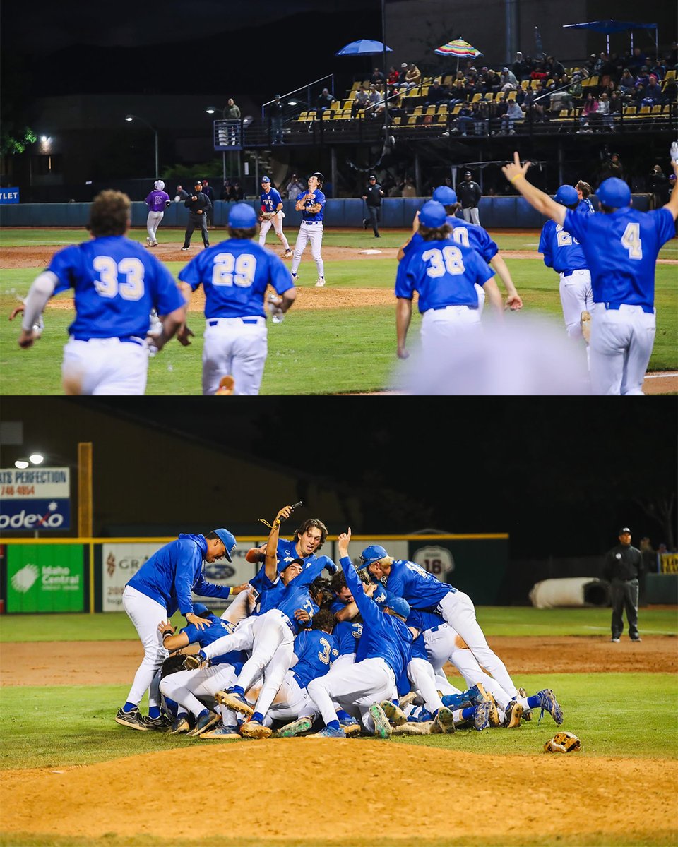 NAIABall's tweet photo. Reliving the moments that decided a national championship. 📸

#NAIABall @TWU_Baseball @twbulldogs 
Photos via @SpencerFarrin / @dlproductionss https://t.co/TCeUIr5yro