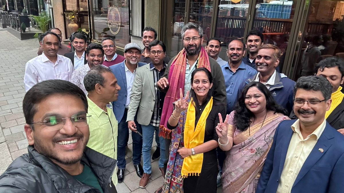 ByreddyShabari's tweet photo. As part of the United Nations Women’s Delegation, it was a pleasure to arrive in Oslo, Norway, and receive a warm welcome from our party supporters and activists. I am delighted that my fellow Member of Parliament, @sribharatm Garu, and I were greeted with such affection and enthusiasm.
Wherever we travel in the world, the members of our party stand together as one family, rising above differences of caste, religion, and region. That unity is the true strength of the Telugu Desam Party. @JaiTDP

Heartfelt appreciation to every party worker who continues to move forward with public service as the goal and unity as the strength.

“Regions may differ, but our hearts are one. Countries may be different, but the Telugu Desam family remains united.” 💛✌️