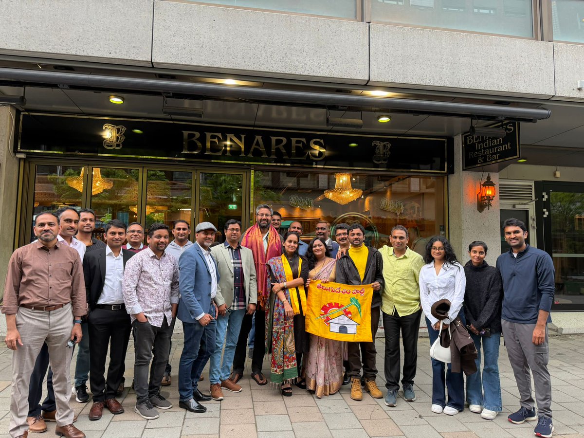 ByreddyShabari's tweet photo. As part of the United Nations Women’s Delegation, it was a pleasure to arrive in Oslo, Norway, and receive a warm welcome from our party supporters and activists. I am delighted that my fellow Member of Parliament, @sribharatm Garu, and I were greeted with such affection and enthusiasm.
Wherever we travel in the world, the members of our party stand together as one family, rising above differences of caste, religion, and region. That unity is the true strength of the Telugu Desam Party. @JaiTDP

Heartfelt appreciation to every party worker who continues to move forward with public service as the goal and unity as the strength.

“Regions may differ, but our hearts are one. Countries may be different, but the Telugu Desam family remains united.” 💛✌️