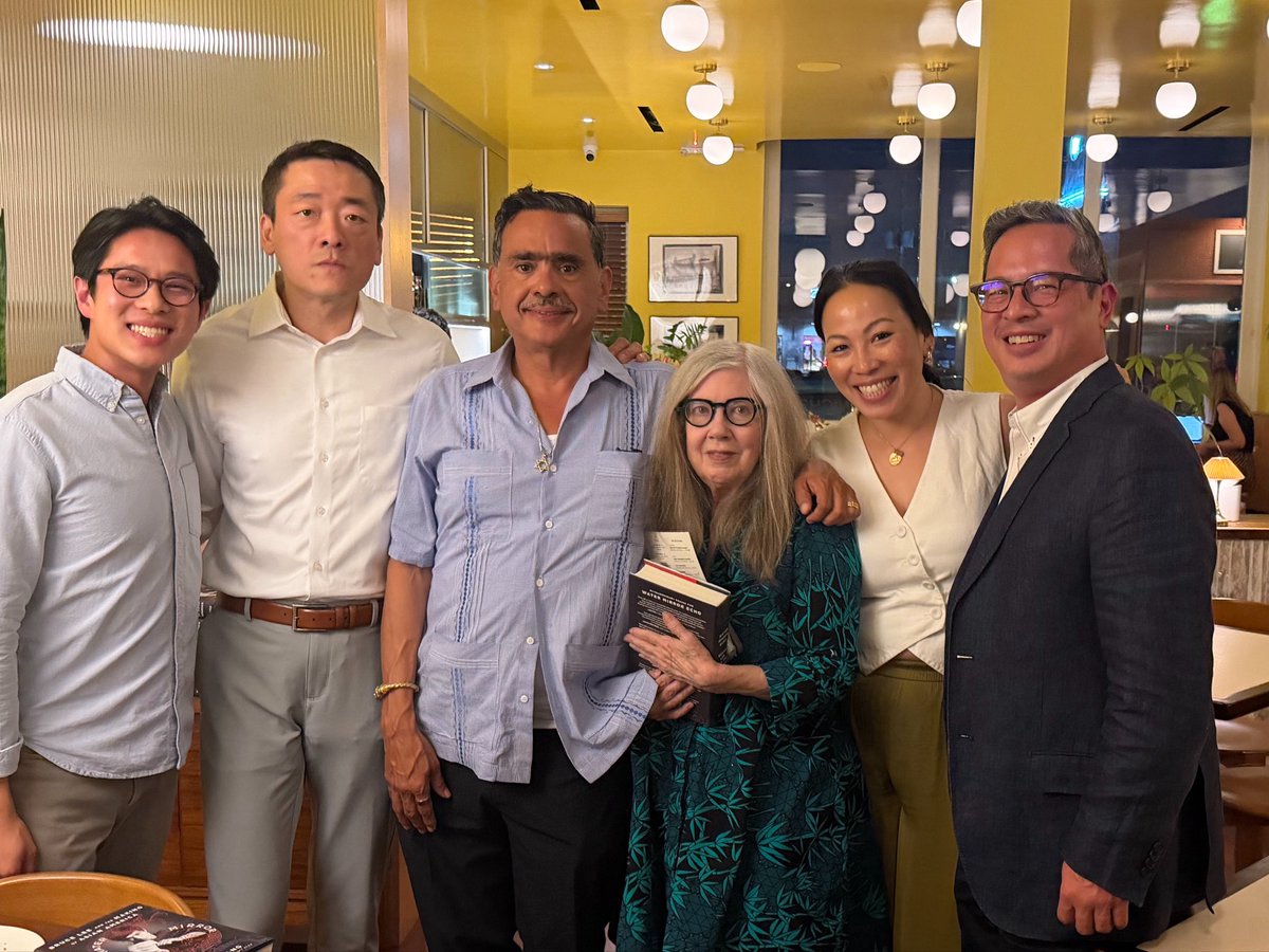 GeneforTexas's tweet photo. Thrilled to have author Jeff Chang, the one &amp; only @alisoncook, &amp; @beardfoundation board member @JacobMonty1 join us at Agnes Sherman tonight. (I’m smiling on the inside!) https://t.co/CALcyPgrkZ