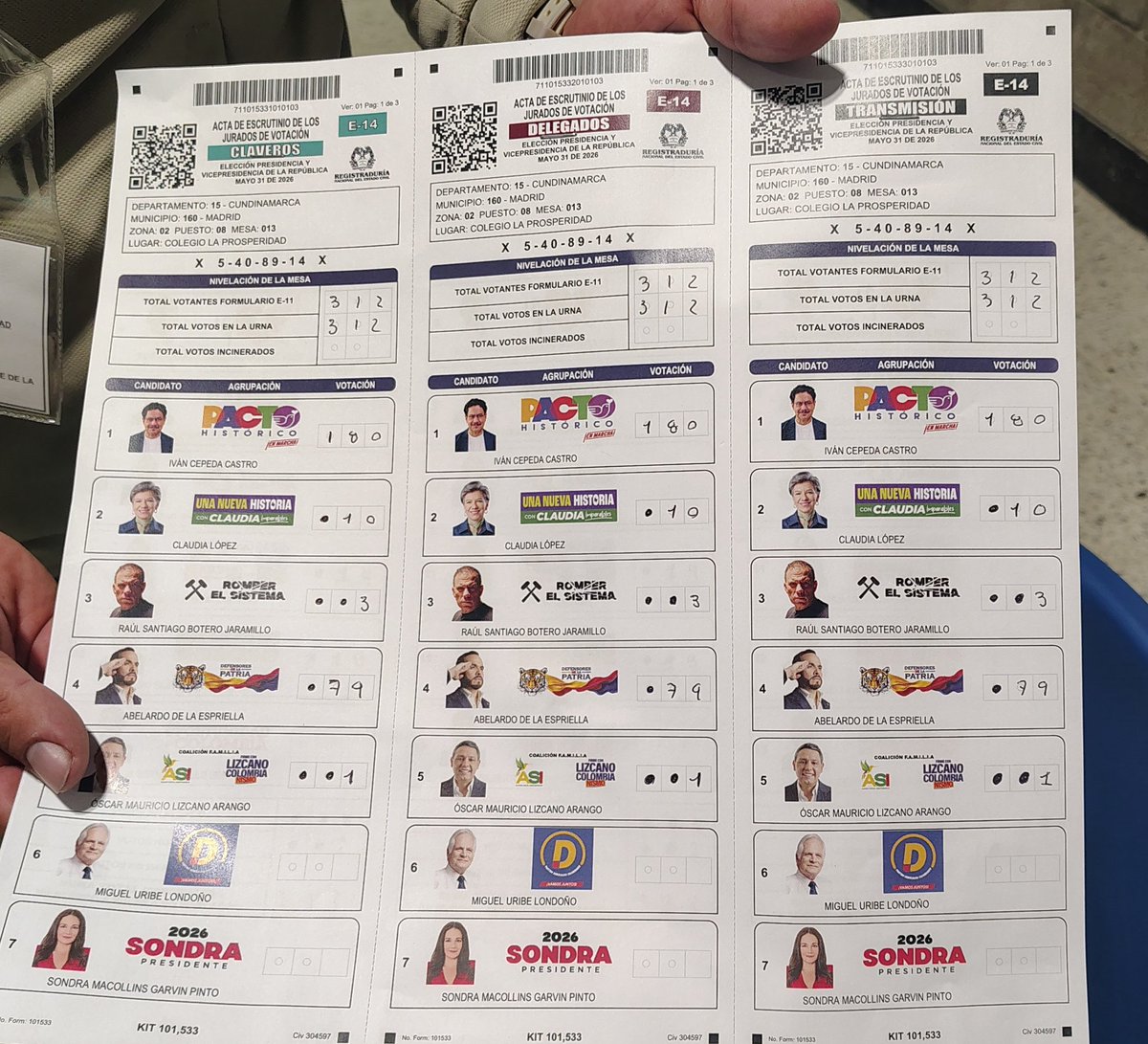 nammies_'s tweet photo. @duque_neira En mi mesa también lo doblo, eso de que él haya ganado es puro fraude electoral! https://t.co/ytqLNAYUGN
