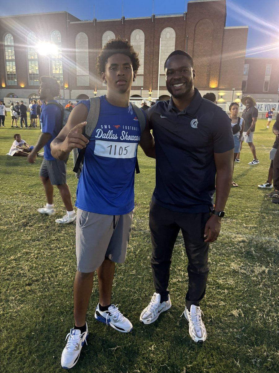 JohnRangel_'s tweet photo. #AGTG After a great camp performance and conversation with @CoachAmoako , I am blessed and honored to receive my 4th Division I offer from Georgetown University. Looking forward to building this relationship! @HoyasFB https://t.co/sc9t2WPvdC