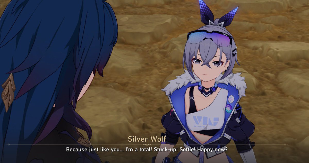 jingrenIvr's tweet photo. /// hsr 4.3 story quest spoilers

called the man tsundere right in his face. that’s his daughter https://t.co/KZOWIgY8xn