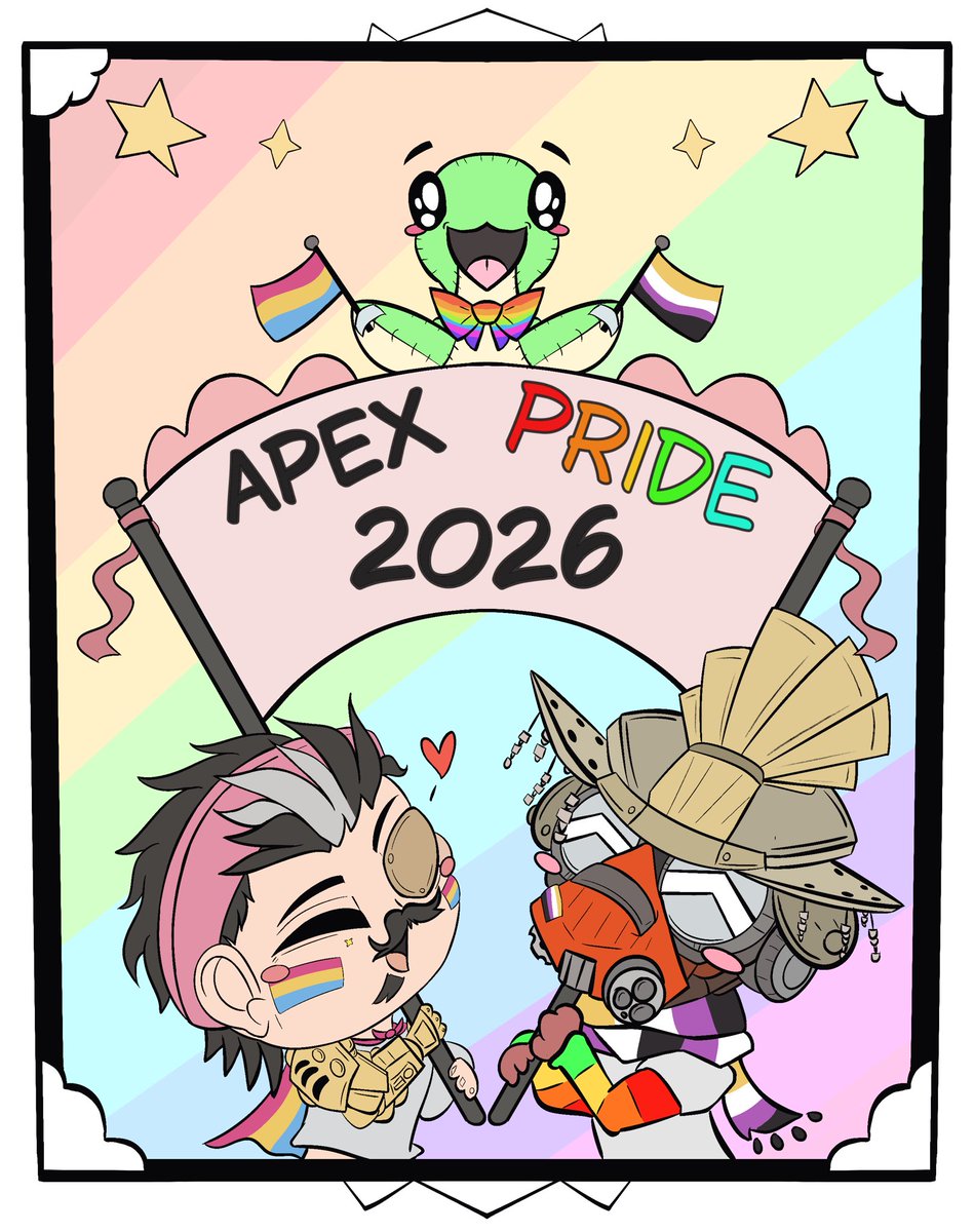 EmiliciousPanda's tweet photo. Happy pride month everyone!!! Some flat colored prints I did for the occasion!! 😁

#ApexLegends #ApexLegendsFanart #ApexLegendsPride https://t.co/FfYQZh9p9z