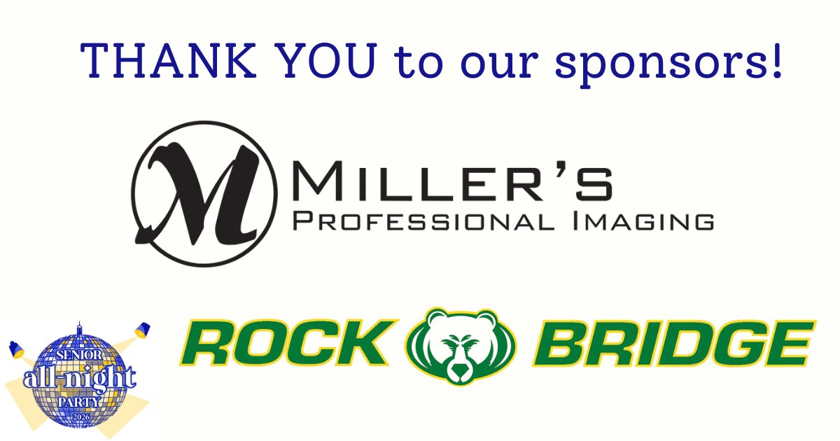 CoMoSANP's tweet photo. 2026 Senior All-Night Party was a huge success!  Thank you to our sponsors, @millerslab and @RockBridgeHS! https://t.co/tKe0N4uozp