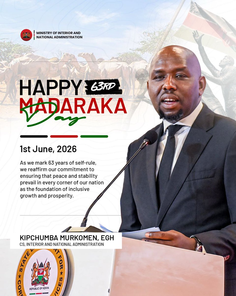 kipmurkomen's tweet photo. Happy Madaraka Day. https://t.co/d671yY8Vts