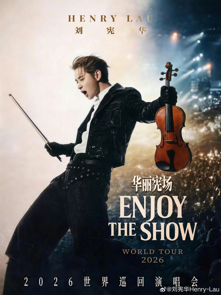 _LHENsky_'s tweet photo. Henry’s First Solo World Tour is coming 🎻🥳
Macau, 01 August 2026

Looking forward to more announcements. 👏

@henrylau89 #HenryLau 
#헨리 #刘宪华

Cr. Henry Weibo Update
https://t.co/WXYg5AhpuD https://t.co/QkEdCfACVh