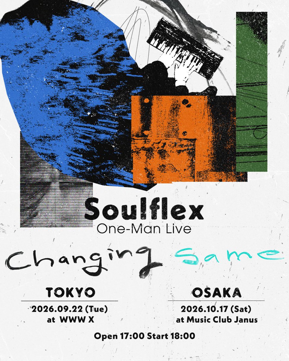 soulflex_crew's tweet photo. 🪩 \\ NEWS // 🪩
Soulflex結成16周年を迎え、ワンマン公演 “Changing Same”を開催決定！！ https://t.co/Dm0ZX3JYOn