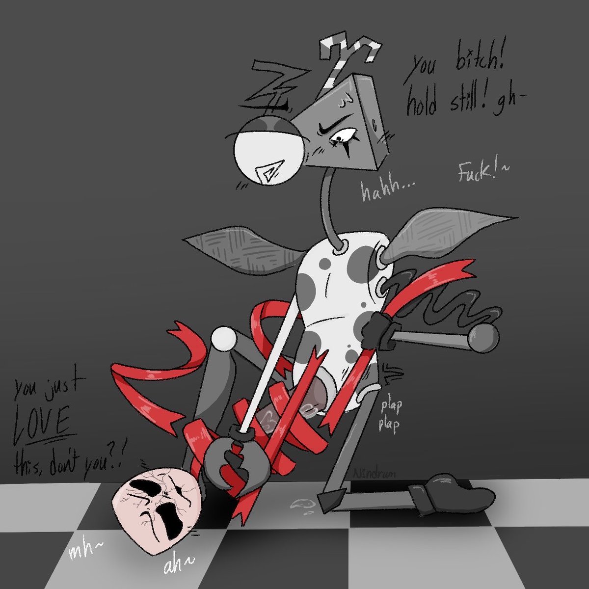 nindrumALT's tweet photo. Nullble and Jangle hate fucking :3 

#TADCNSFW #Abstragedy #genitalcircus https://t.co/vvZk72gDgw