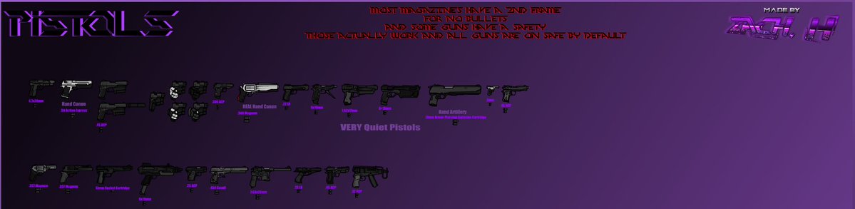 Zach_H197's tweet photo. After by my count, 3 years of working on this pack off and on I am finally happy to say its 100% done; that being the Gun pack I was working on.

here's a couple frames from the pack itself.

https://t.co/eS74j0zfPK
This file works on Flash CS6 and above.
Have fun with it peeps! https://t.co/Hl3RxrgrKO