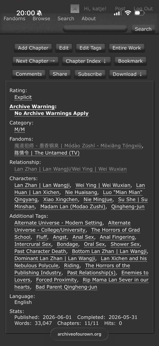pombaere's tweet photo. NEW FIC ALERT 🚨 

I Know You By Your Heart, written by @Firebrd86 for the @bottomjibigbang ! 

Featuring: 
- Rivals to Lovers
- The Horrors of grad school 
- Very cute pet bunnies 
- Bottom!Lan Zhan who enjoys bullying his Wei Ying 
- 30k, rated E, completed 

Link in next tweet https://t.co/BLj5qvgIyW