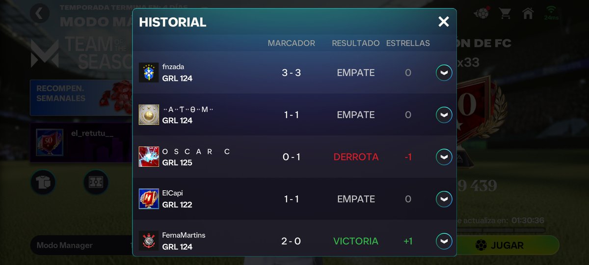 jmJuan1515's tweet photo. Tenía ganas de juntar esas 10k gemas para el siguiente evento del mundial, y logo. Pero luego de varias temporadas... llegó la primera vez que no subo a 50 estrellas, ni a 40, ni manteniendo las 35... 🤬💔 #fcmobile @Brandlm7 @tahueno146632 @bestgamers0 https://t.co/Y8rinLP61C