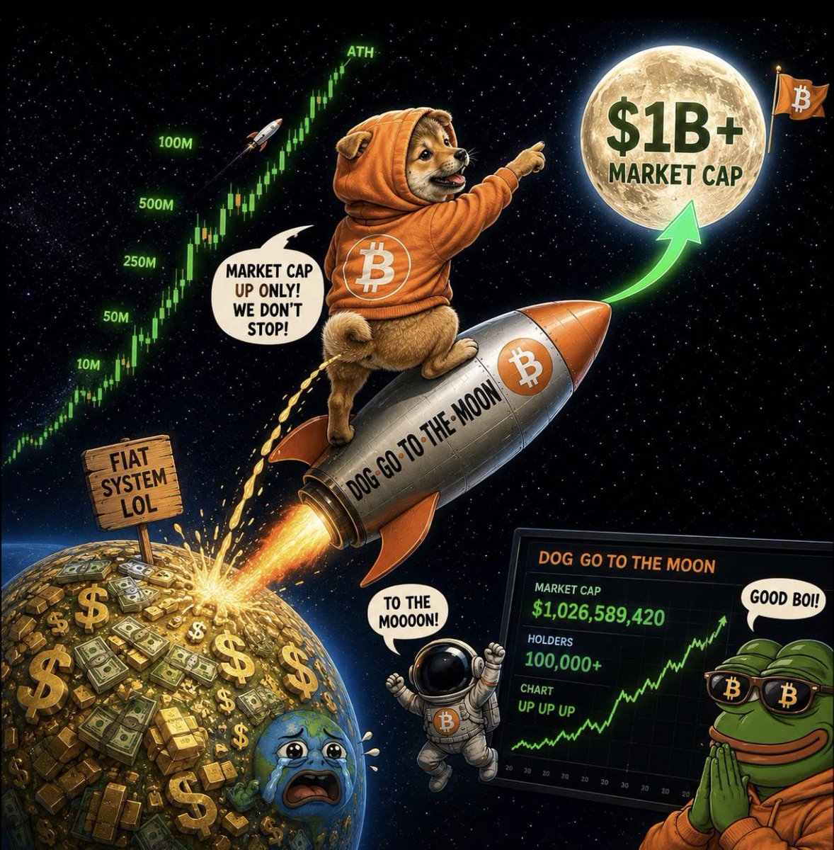 nisu152's tweet photo. $DOG will sky rocket 🚀 to moon 🌙 very soon 🔜 on bitcoin blockchain https://t.co/lySgBtjToz