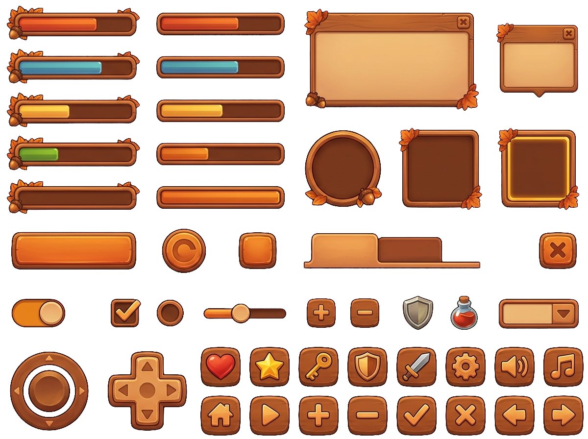 boona11's tweet photo. 👀 UI Mode is coming. One prompt → a complete themed game UI/HUD kit (bars, buttons, joystick, icons…), auto-sliced into transparent sprites + manifest. pushing it to GitHub soon. Sneak peeks below 👇
#gamedev #indiegame https://t.co/OMr9qnz0YJ