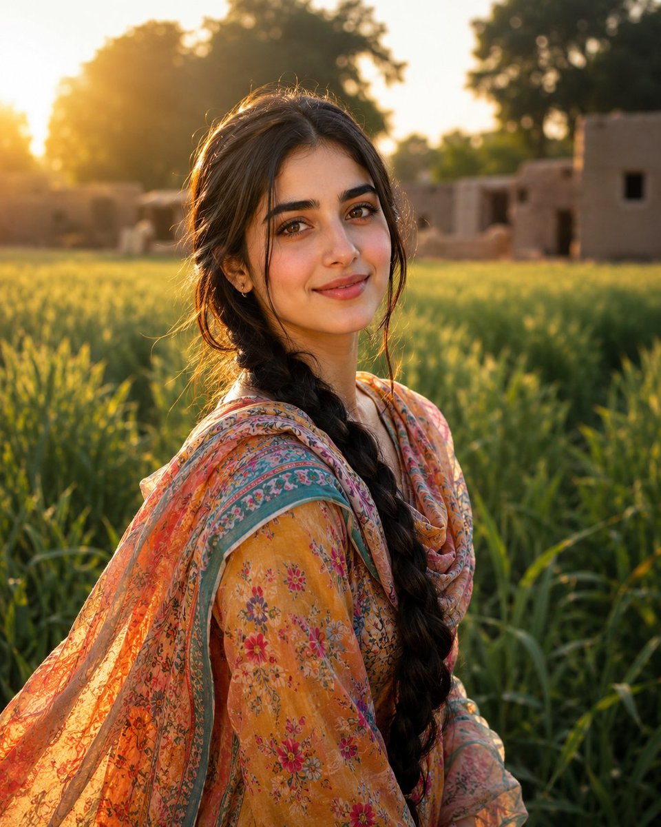 South Asian Village Woman Portrait